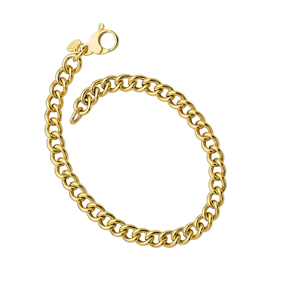 14KT YELLOW GOLD CUBAN CURB 5.7MM 8 INCHES