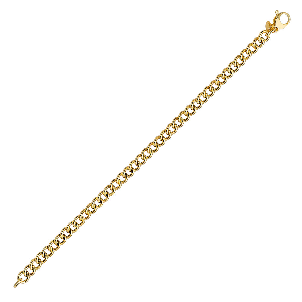 14KT YELLOW GOLD CUBAN CURB 5.7MM 8 INCHES