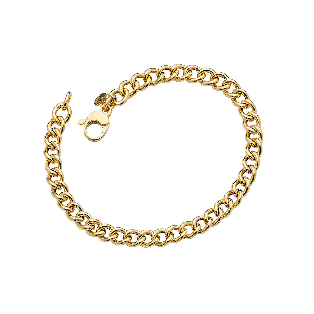 14KT YELLOW GOLD CUBAN CURB 5.7MM 8 INCHES