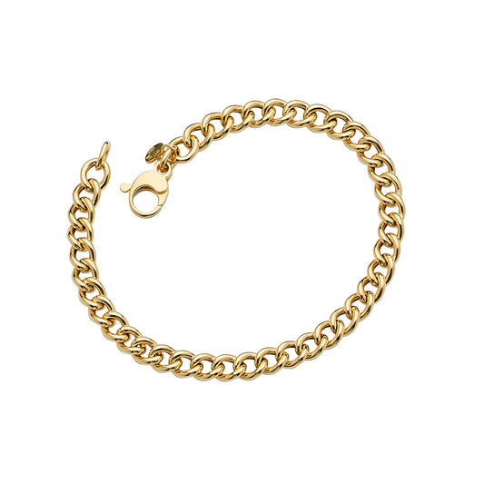 14KT YELLOW GOLD CUBAN CURB 5.7MM 8 INCHES