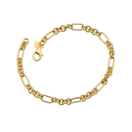 14KT YELLOW GOLD ROUND FIGARO 4.5MM