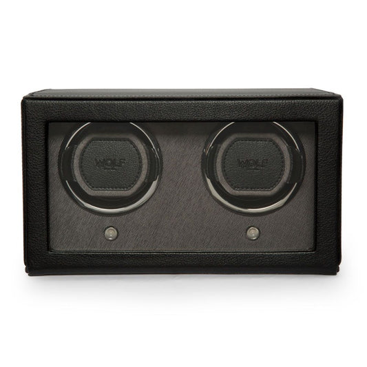 Wolf | Cub Double Watch Winder With Cover