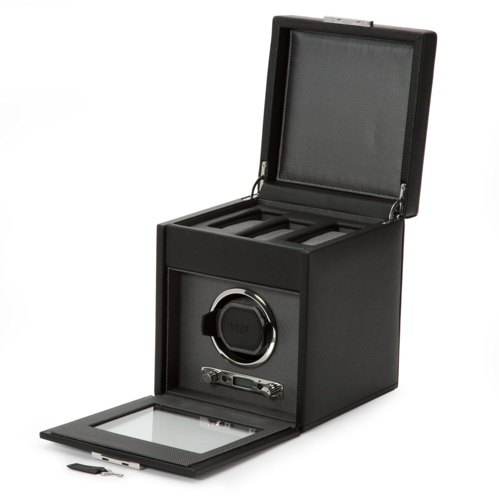 Wolf | VICEROY SINGLE WATCH WINDER WITH STORAGE