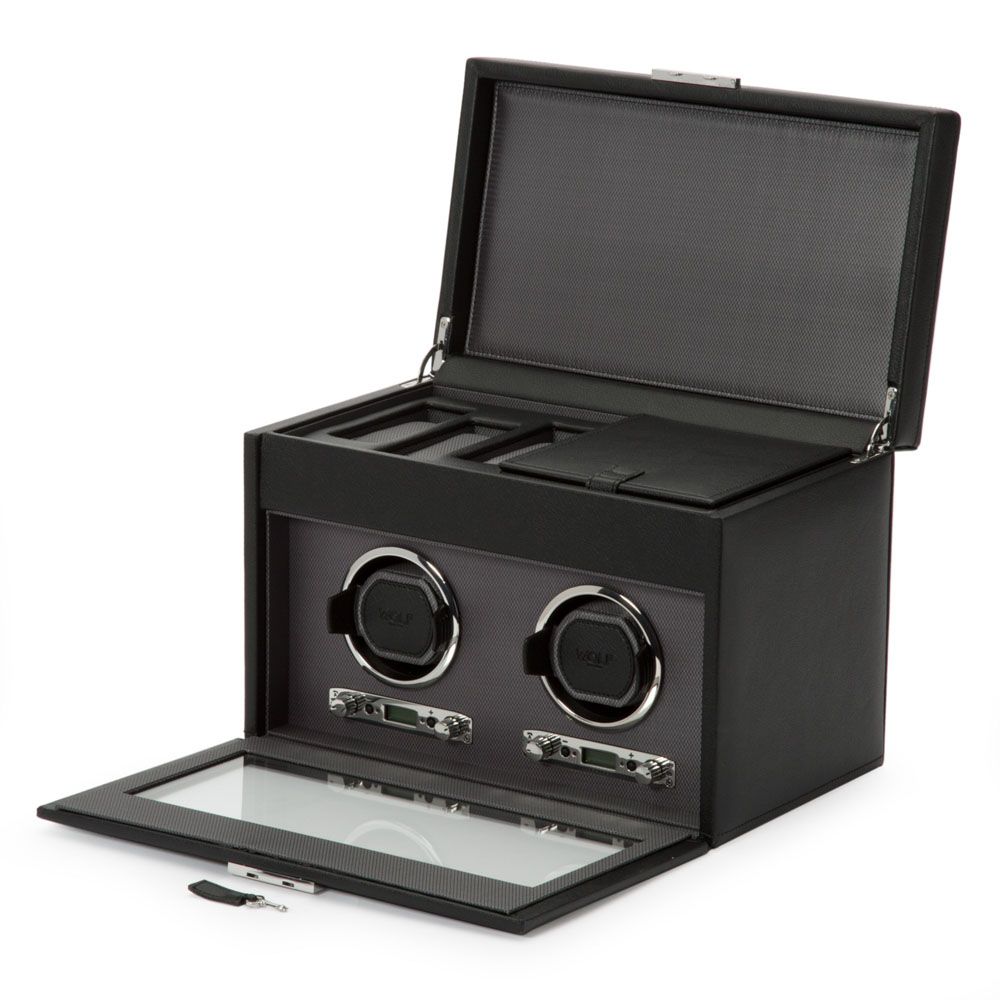 Wolf | Viceroy Double Watch Winder With Storage