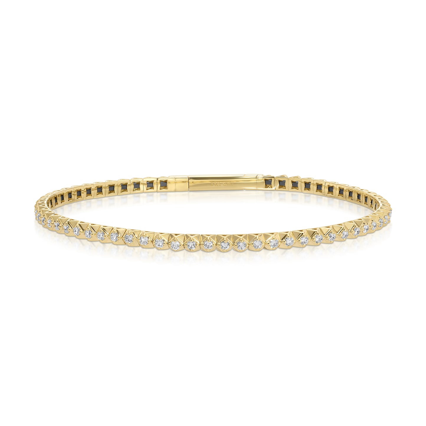 14KT Gold 0.85ct Lab Diamond Bangle