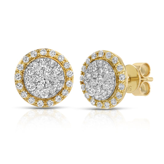 14KT Gold 72 1.10cts Round Diamonds