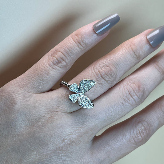 Butterfly Bubble Diamond Ring