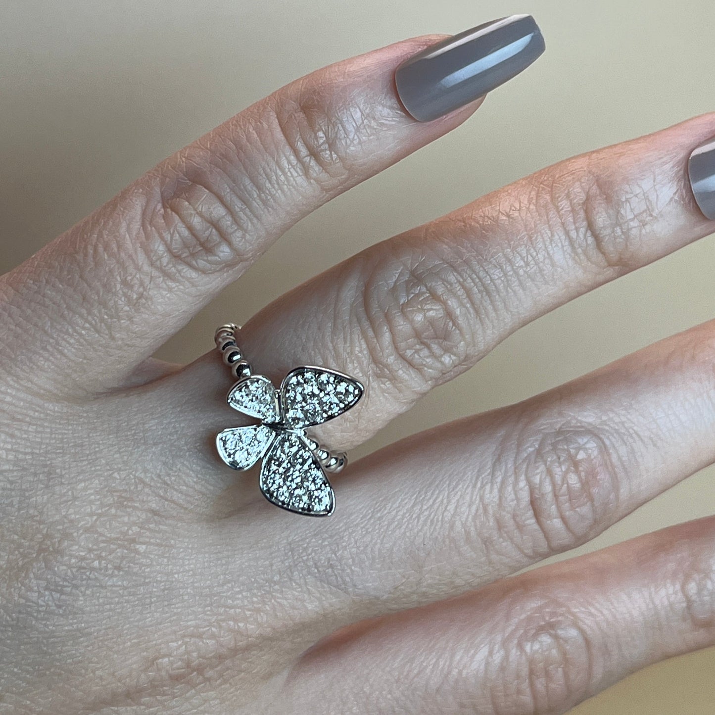 Butterfly Bubble Diamond Ring