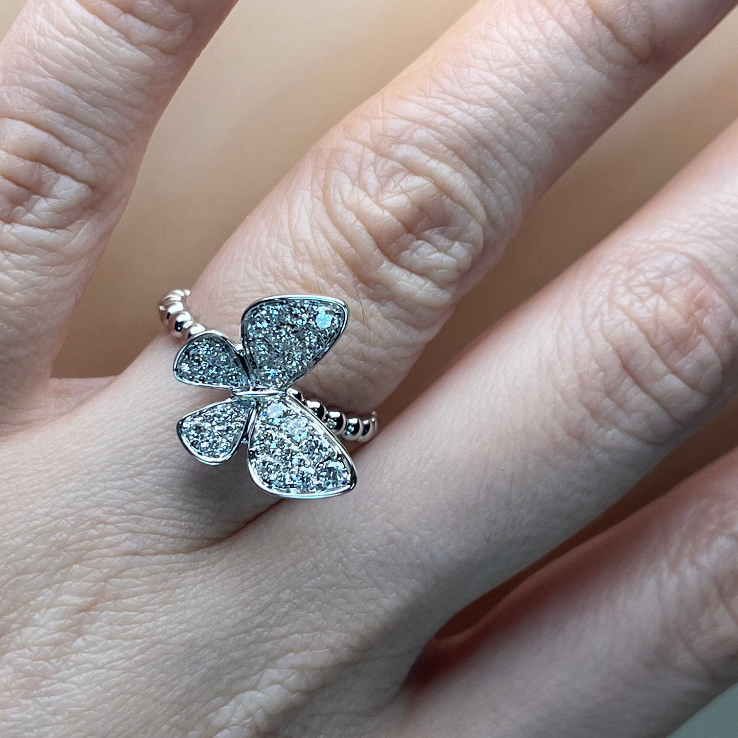 Butterfly Bubble Diamond Ring