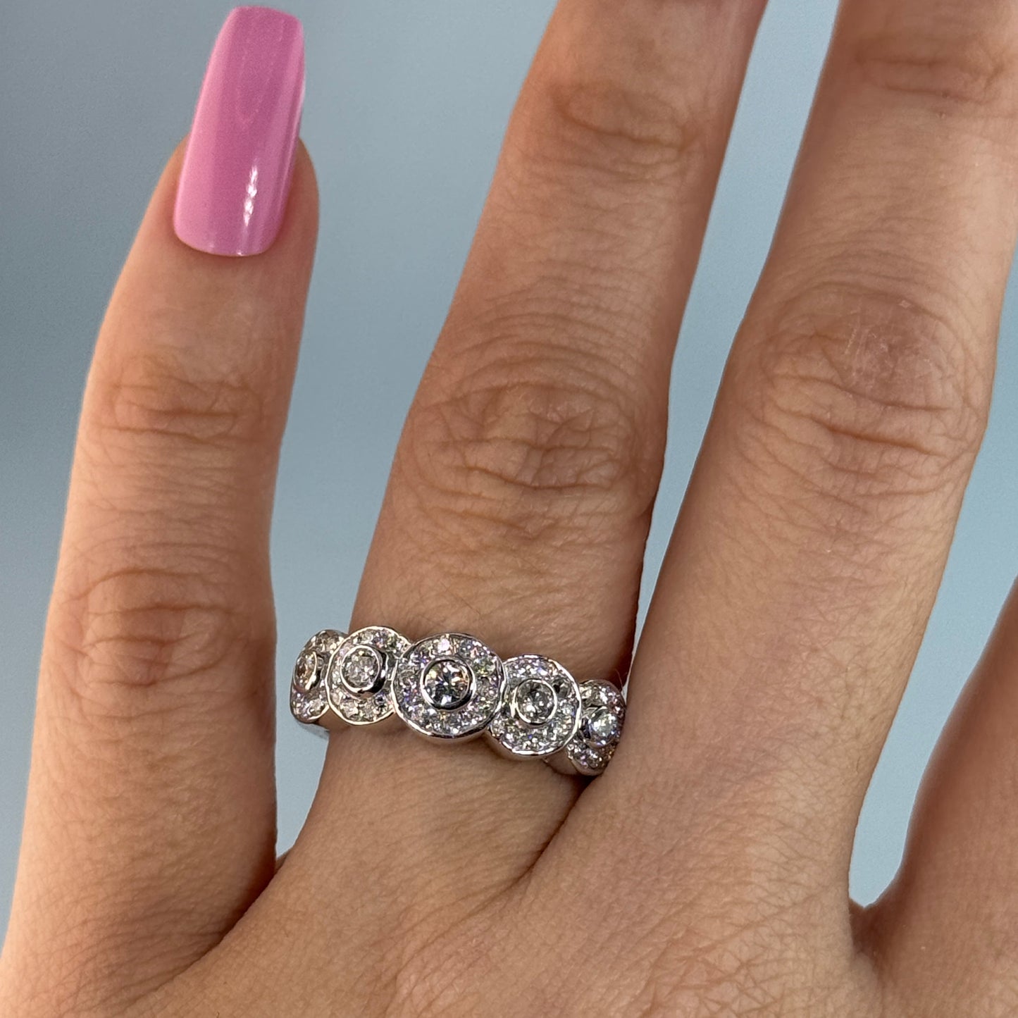 18KT Gold Diamond Band