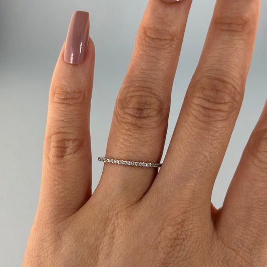 14KT Gold Diamond Eternity Band
