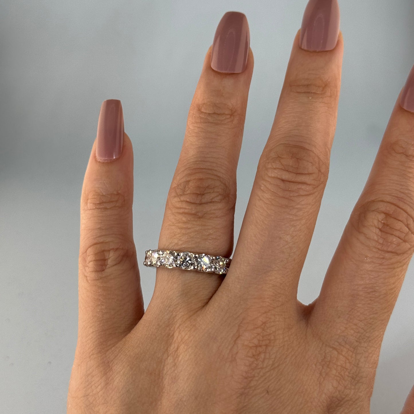 14KT Gold Lab Diamond Eternity Band