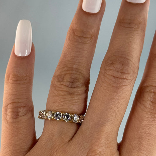 14KT Gold Lab Diamond Eternity Band
