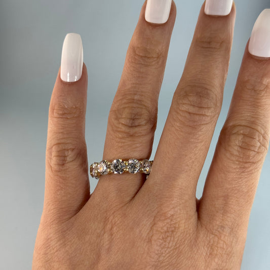 14KT Gold Lab Diamond Eternity Band