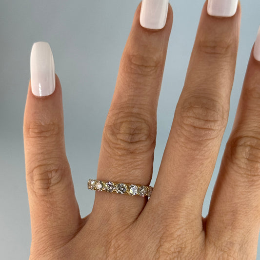 14KT Gold Lab Diamond Band
