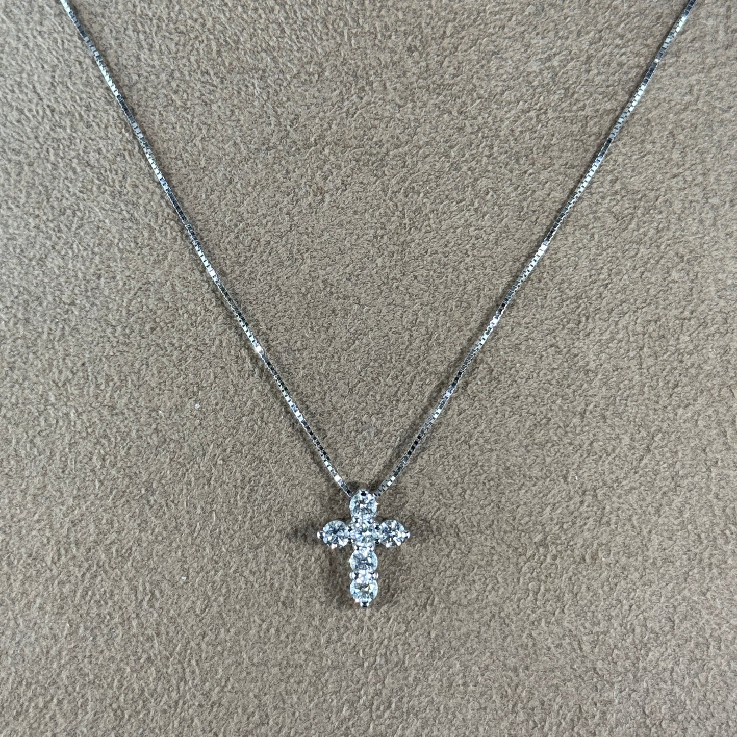 14KT Gold Diamond Cross Pendant Necklace Available In various Gemstones