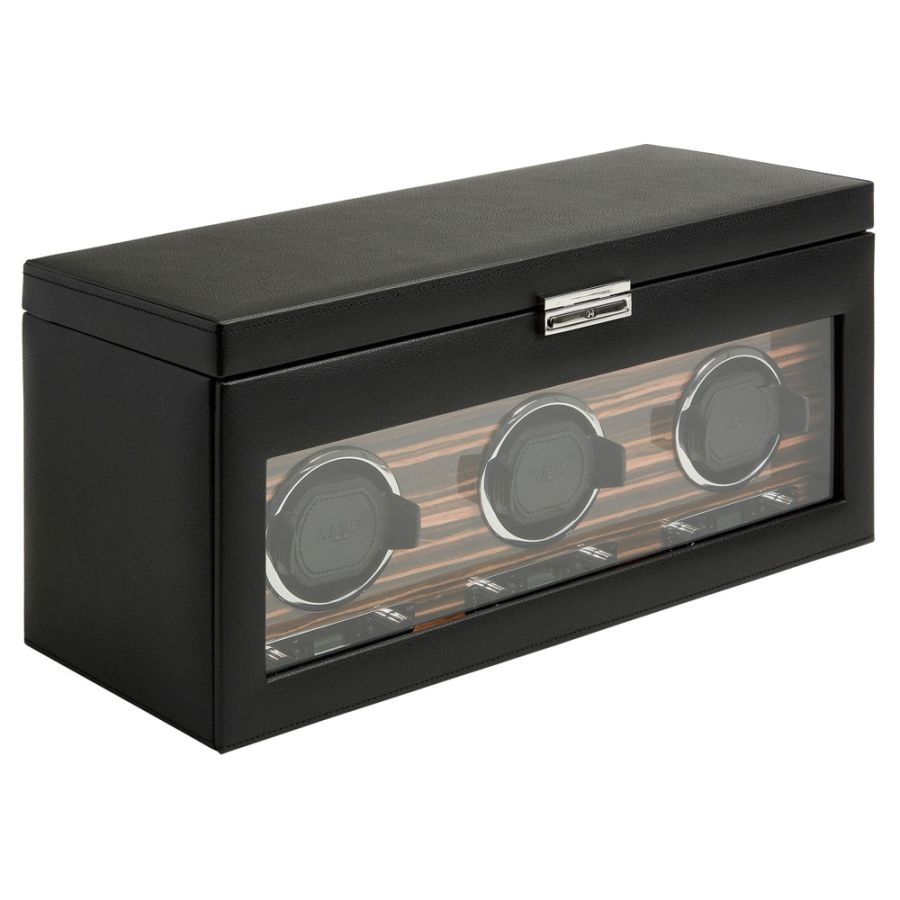 Wolf | Roadster Triple Watch Winder With Storage