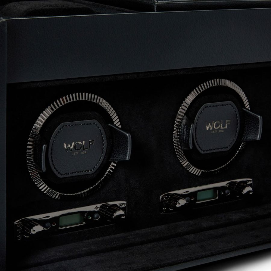 Wolf | British Racing Triple Watch Winder With Storage