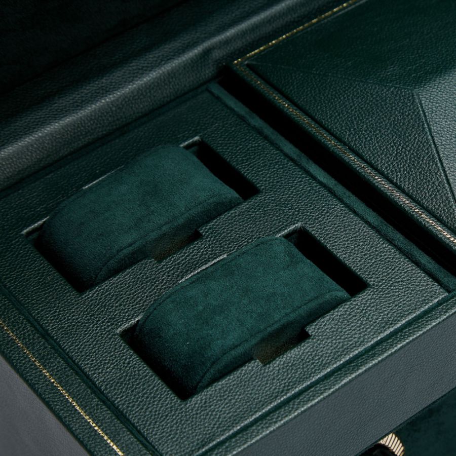 Wolf | British Racing Triple Watch Winder With Storage