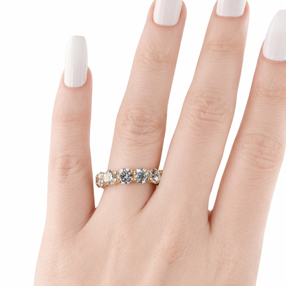 14KT Gold Lab Diamond Eternity Band