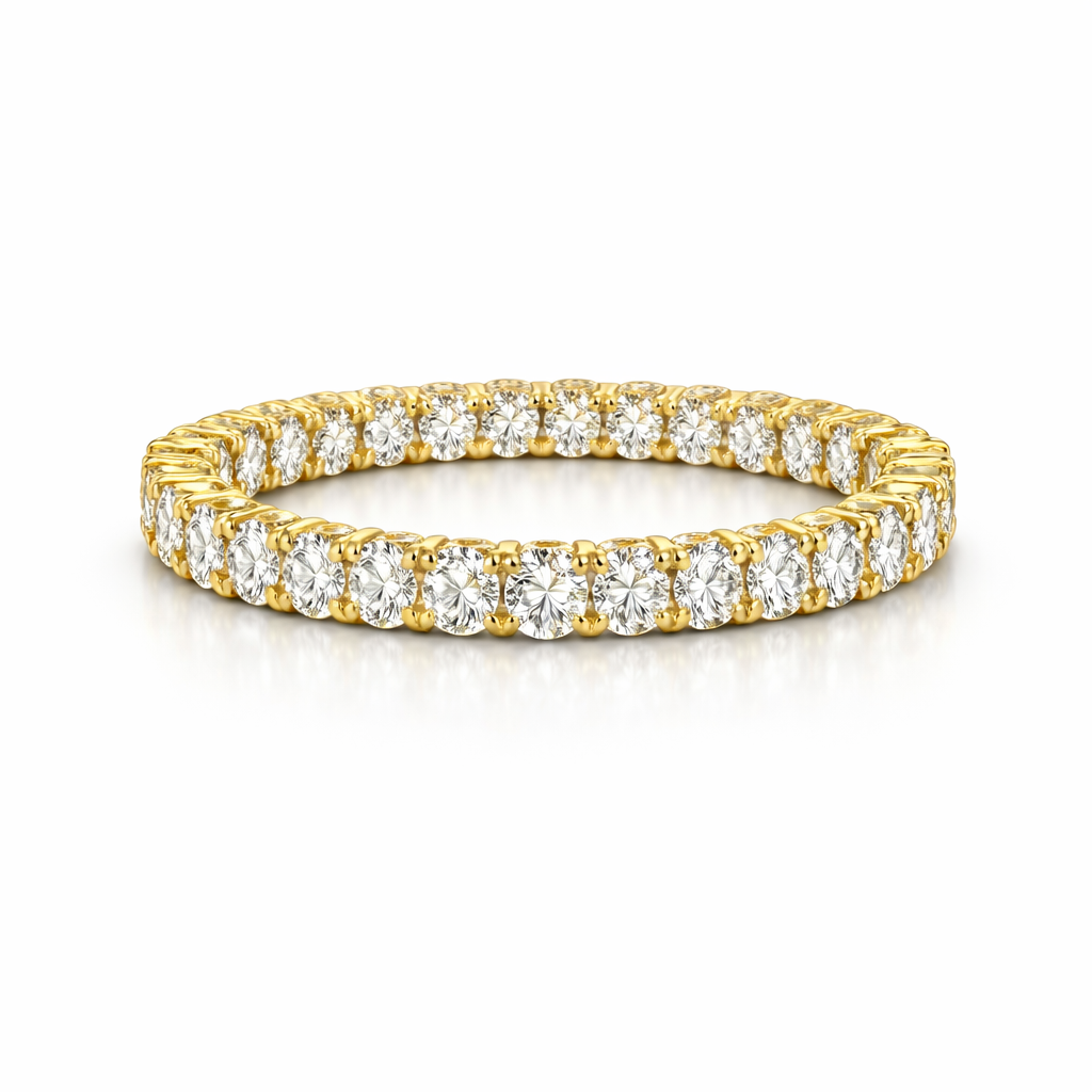 14KT Gold Lab Diamond Eternity Band