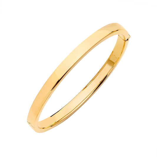 14KT YELLOW GOLD BANGLE 5.8MM WIDE