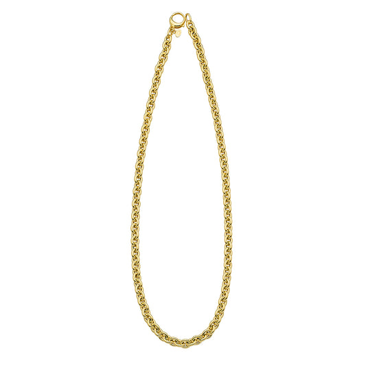 14KT YELLOW GOLD OVAL NECKLACE 6.0MM