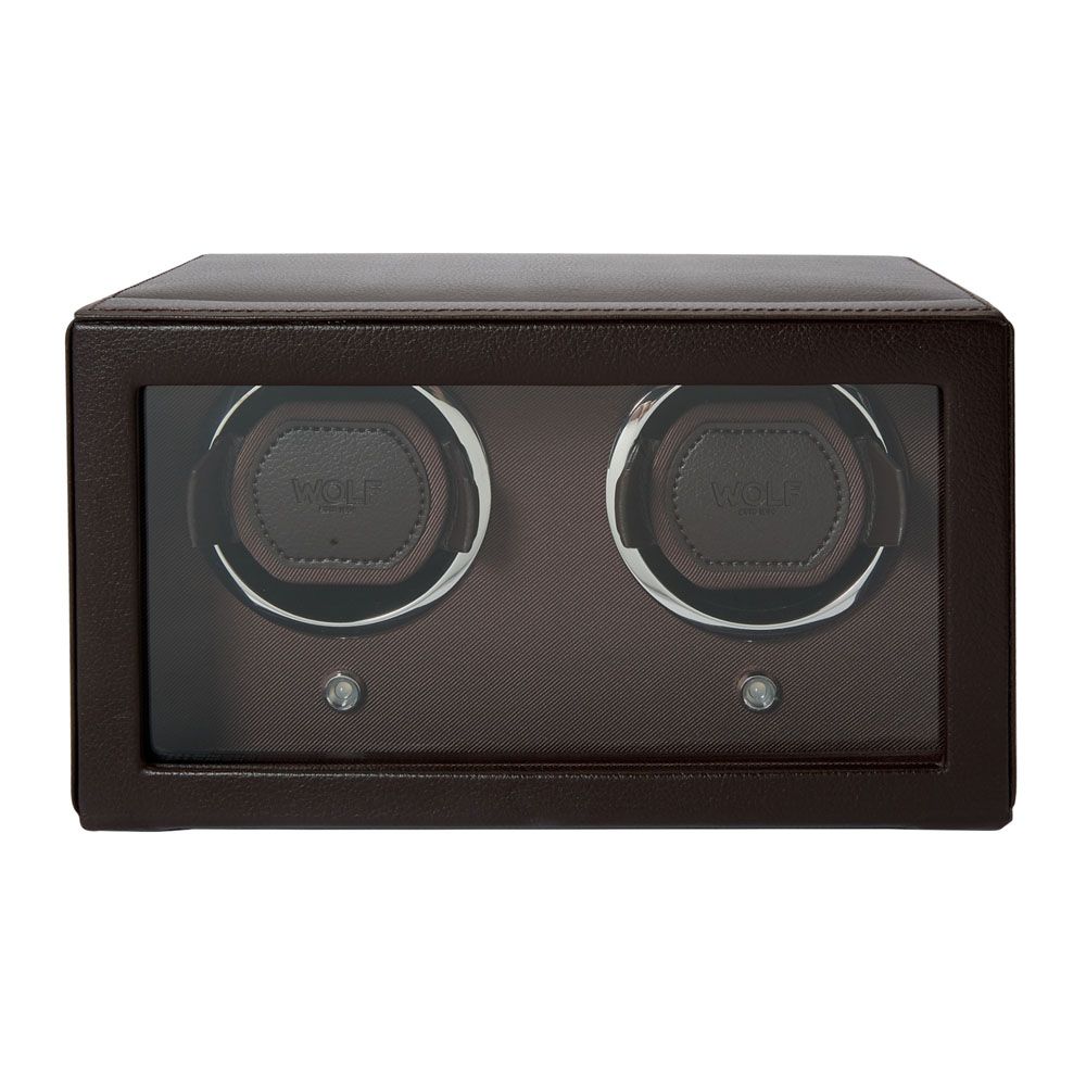 Wolf | Cub Double Watch Winder With Cover