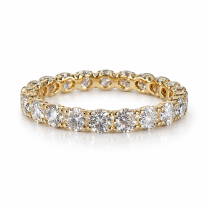 14KT Gold Lab Diamond Eternity Band