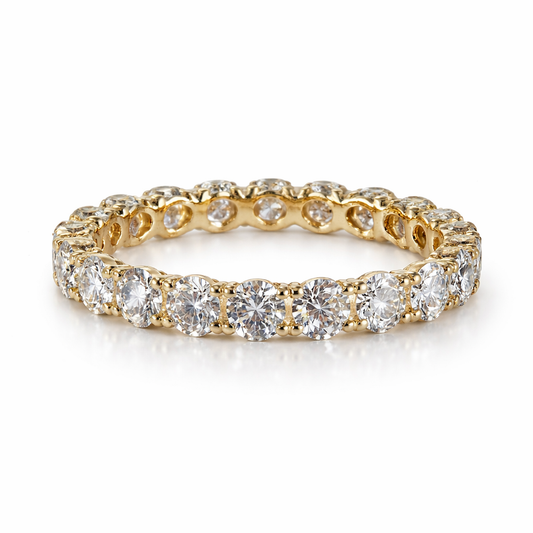 14KT Gold Lab Diamond Eternity Band