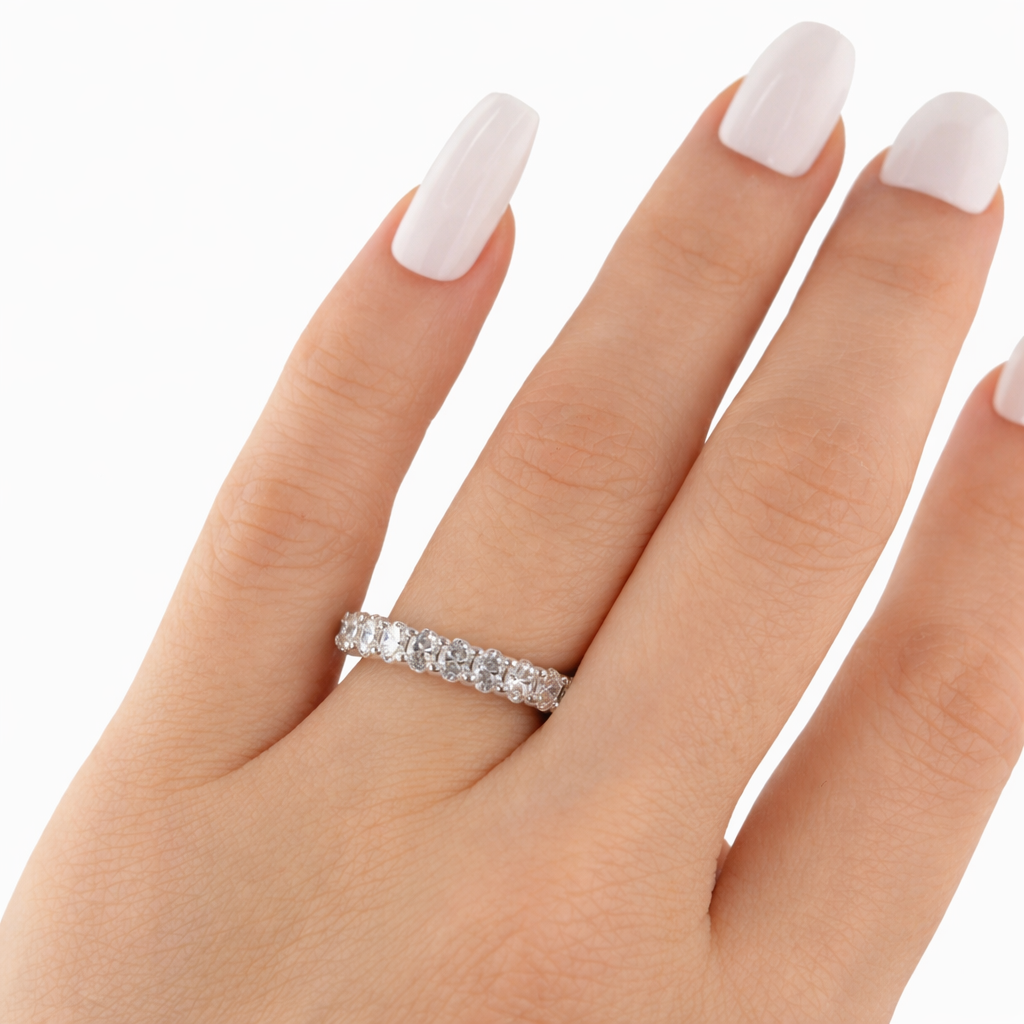 14KT Gold Oval Eternity Ring