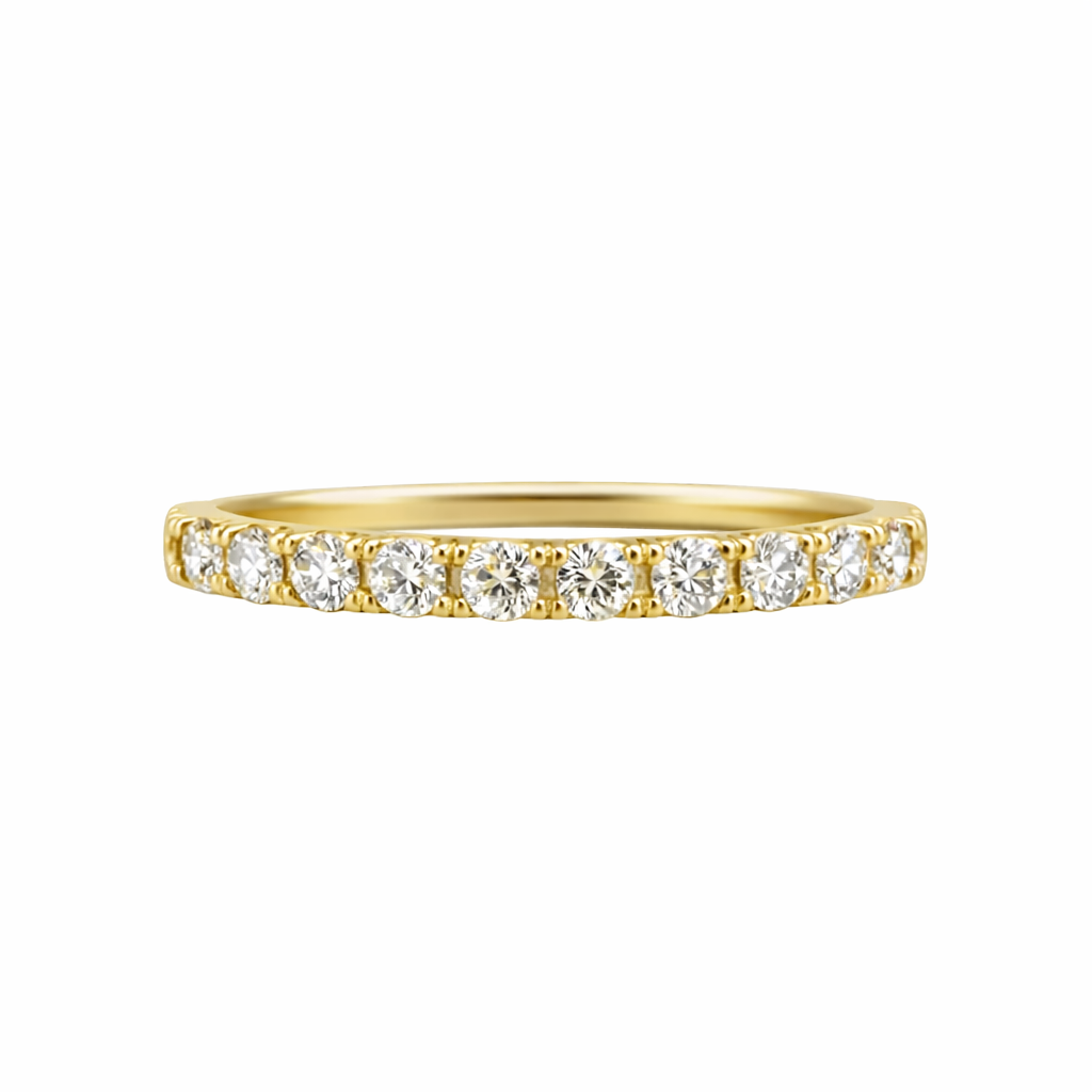 14KT Gold Lab Diamond Band