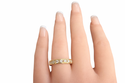 14KT Gold Diamond Band