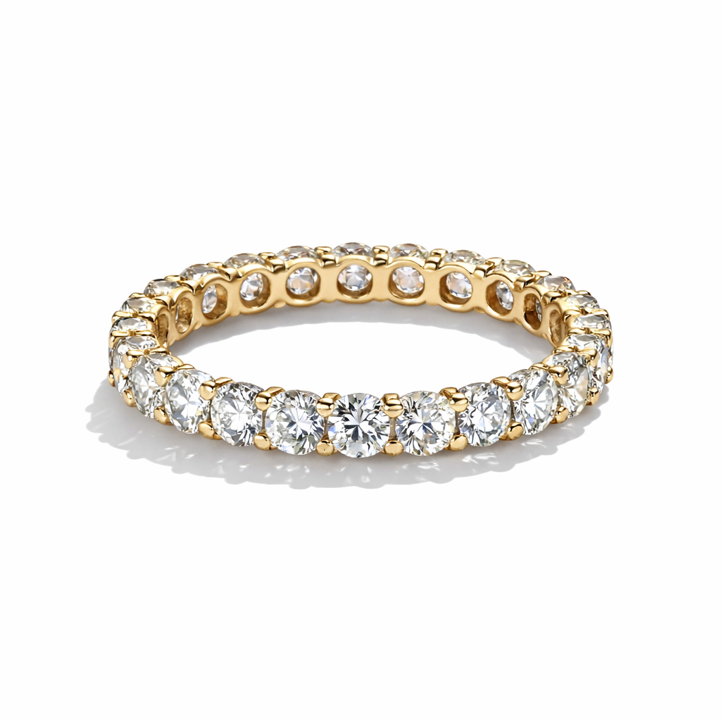14KT Gold Lab Diamond Eternity Band