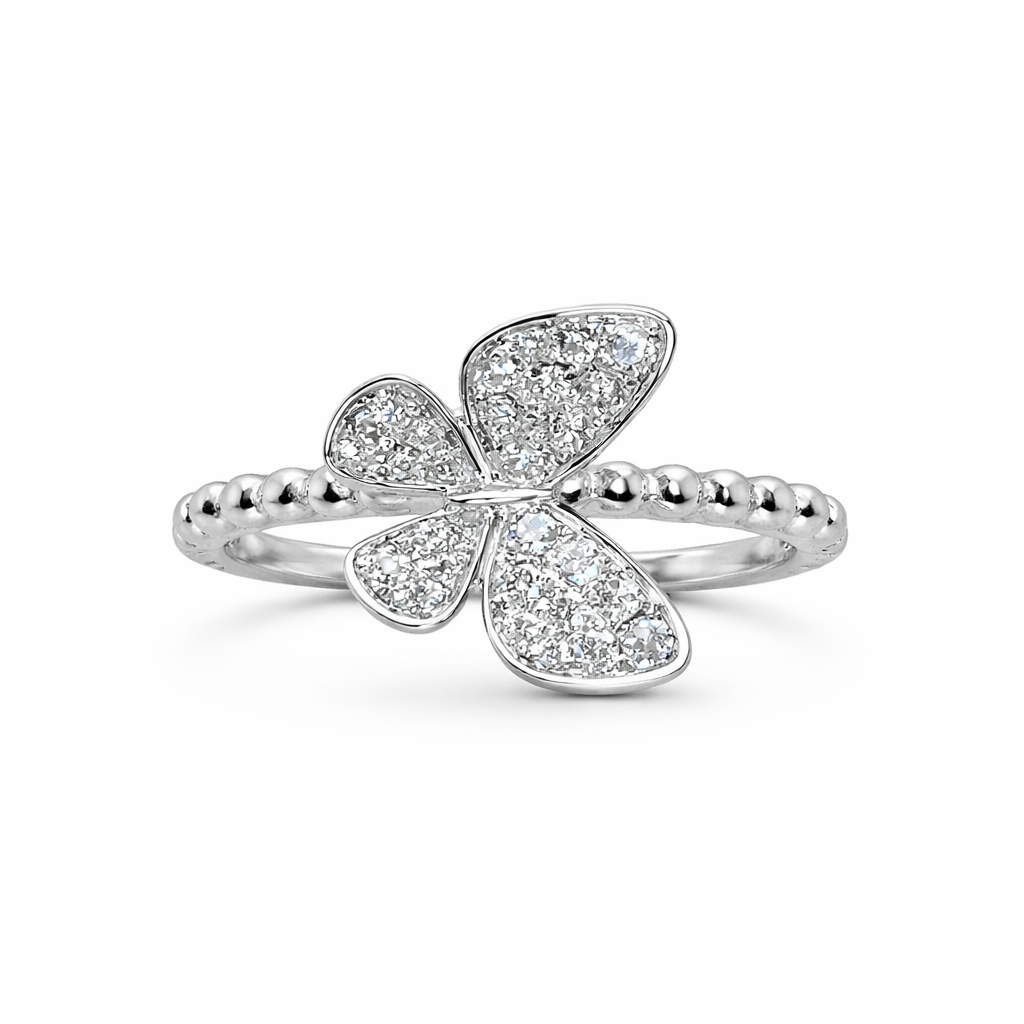 Butterfly Bubble Diamond Ring