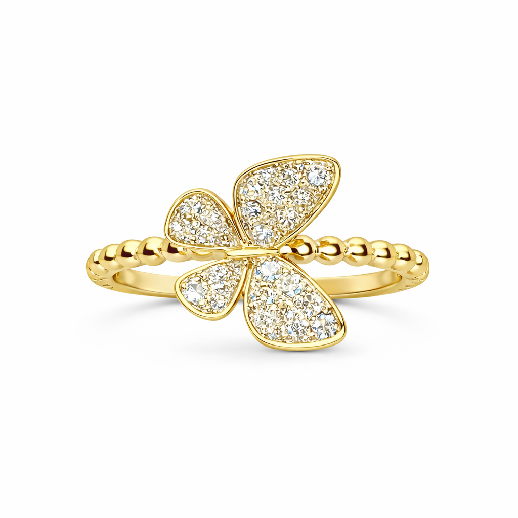 Butterfly Bubble Diamond Ring
