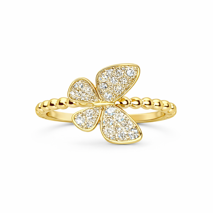 Butterfly Bubble Diamond Ring