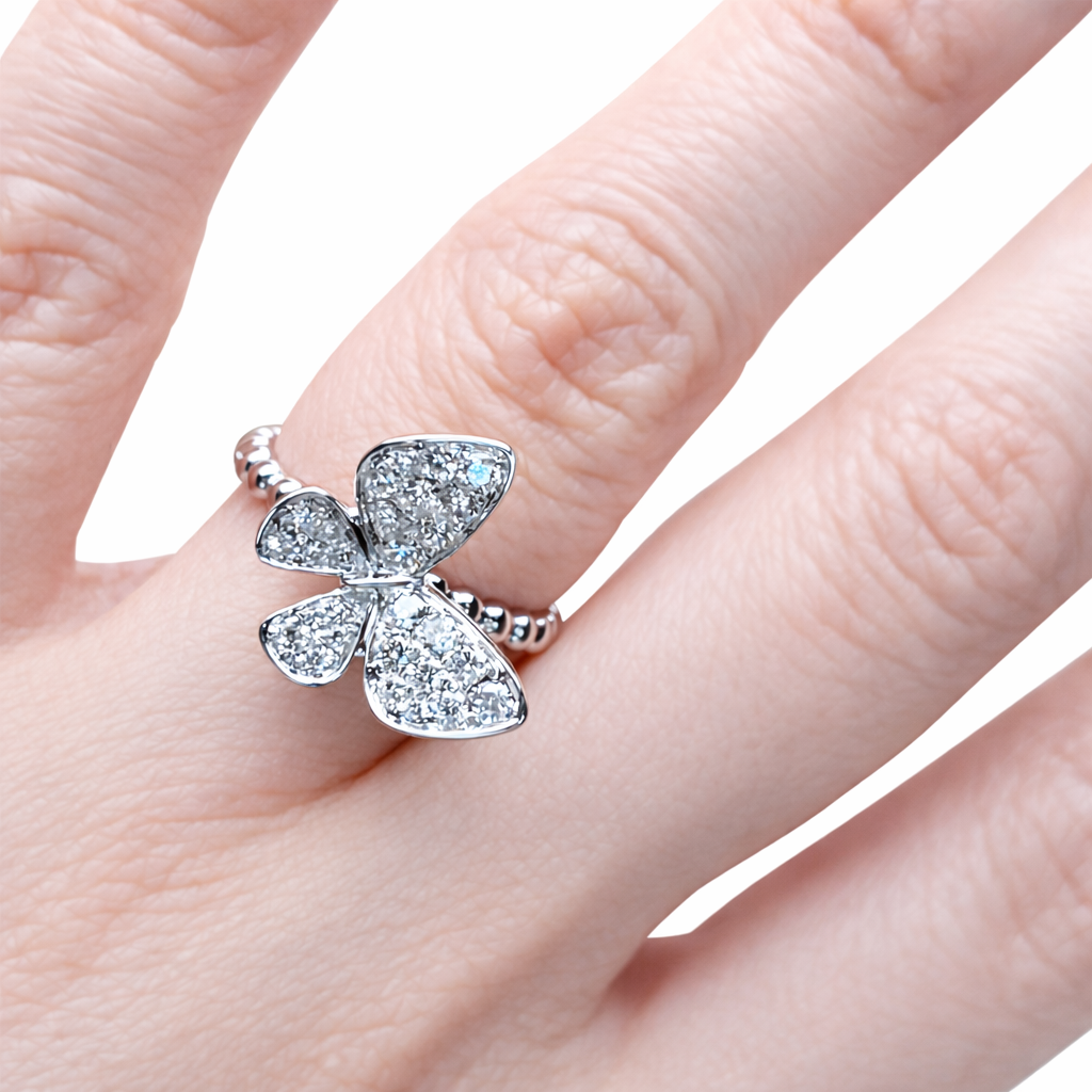 Butterfly Bubble Diamond Ring