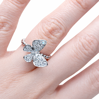 Butterfly Bubble Diamond Ring