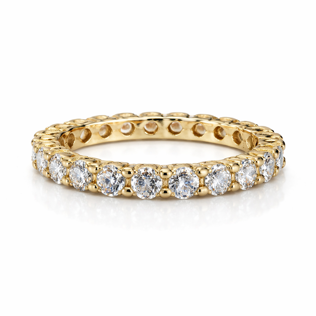 14KT Gold Lab Diamond Eternity Band