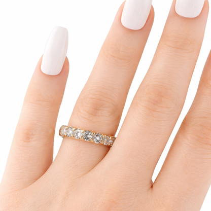 14KT Gold Lab Diamond Band