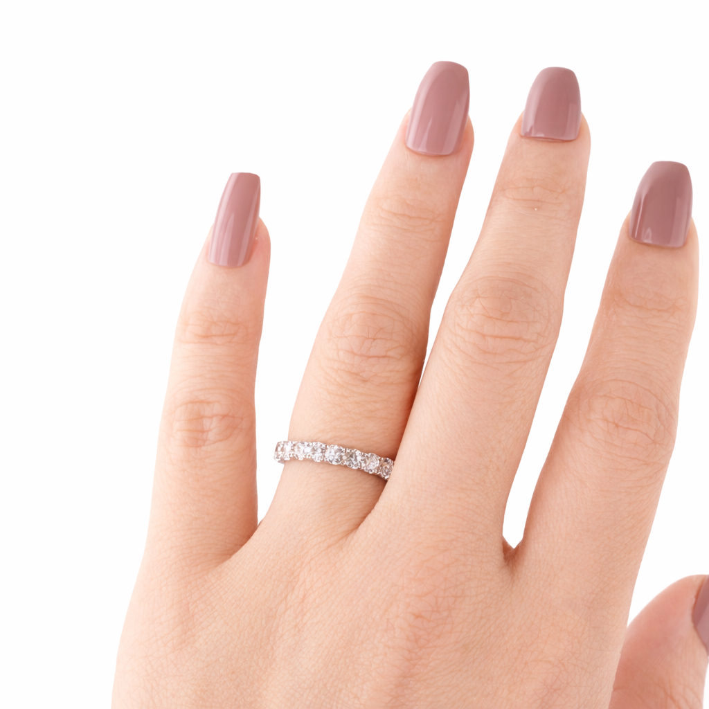 14KT Gold Lab Diamond Eternity Band