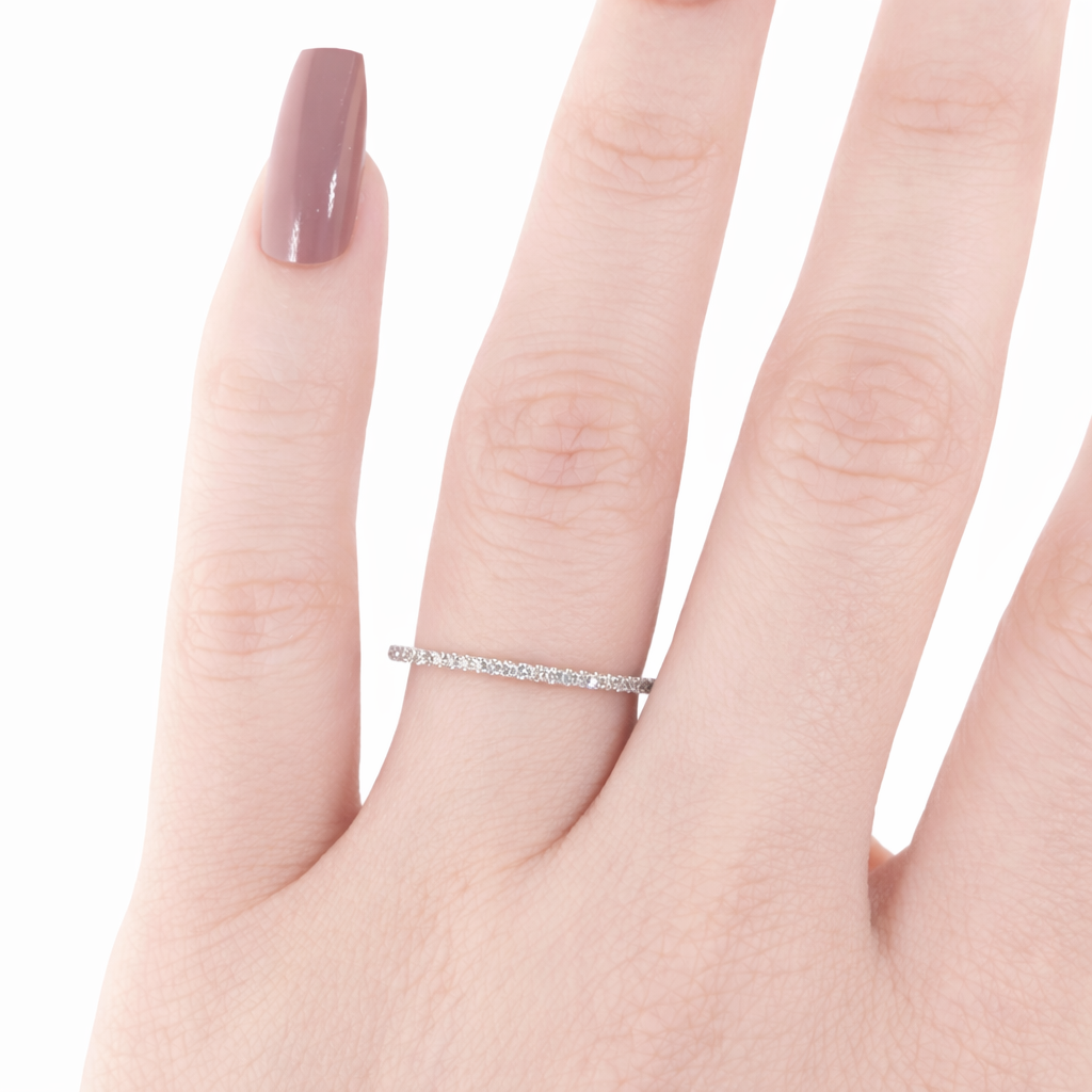 14KT Gold Diamond Eternity Band