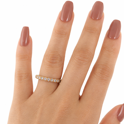 14KT Gold Lab Diamond Band