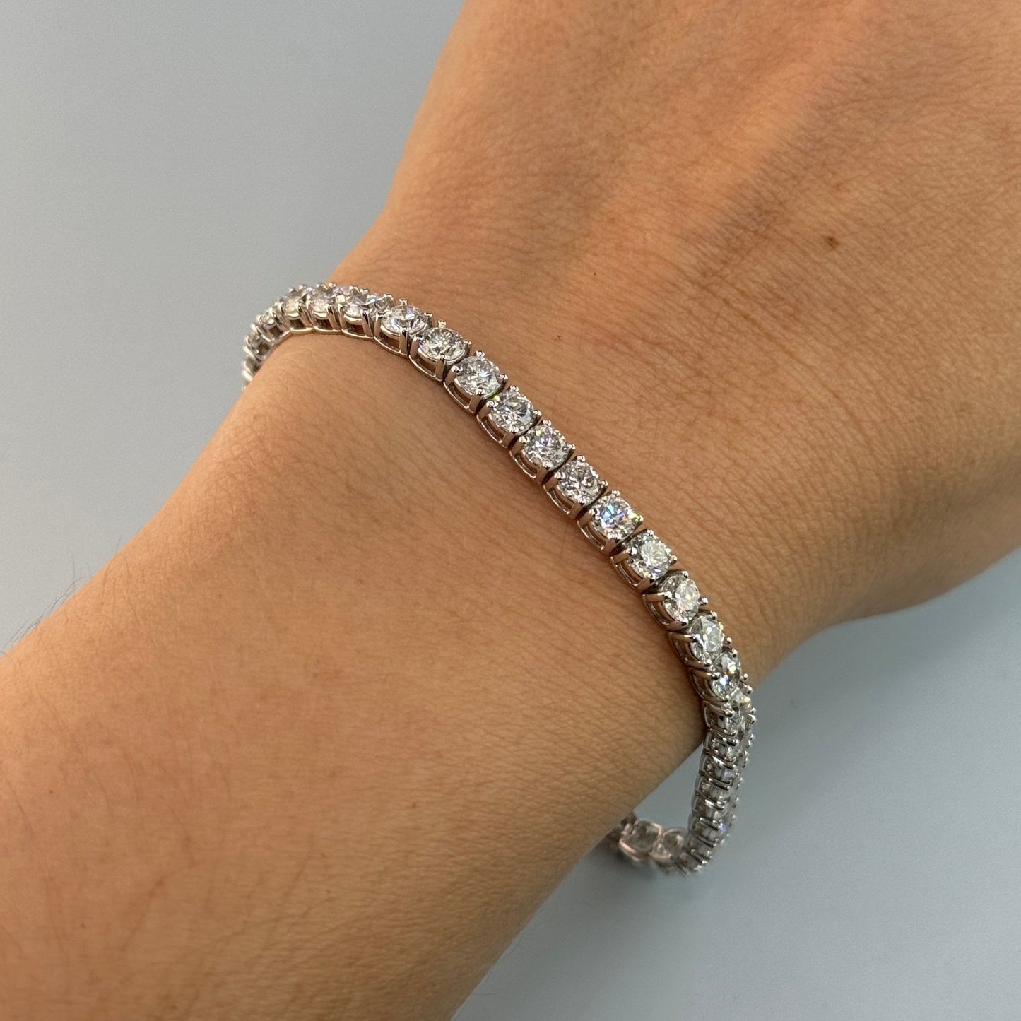 14KT White Gold Tennis Bracelet