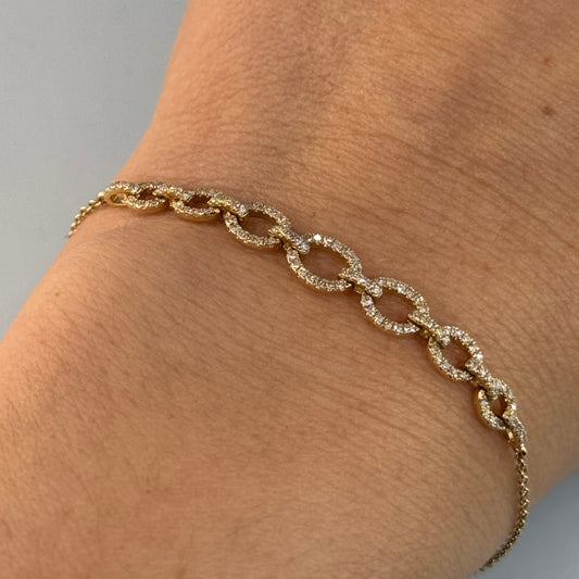 14KT Gold Diamonds Bracelet