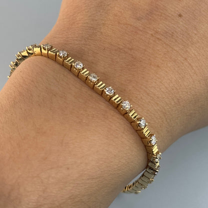 14KT Gold Diamonds Bracelet