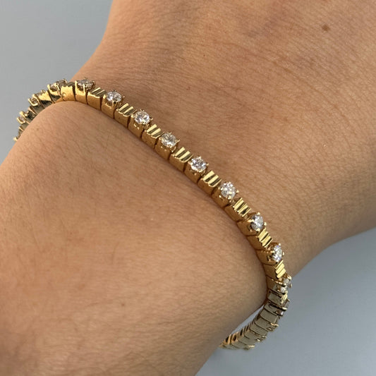 14KT Gold Diamonds Bracelet