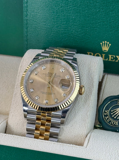 2023 Rolex Datejust 36 with a Champagne Diamond Dial