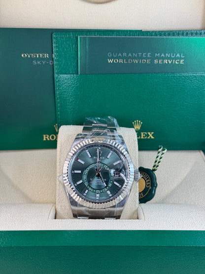 2025 Rolex Sky-Dweller Green Oyster